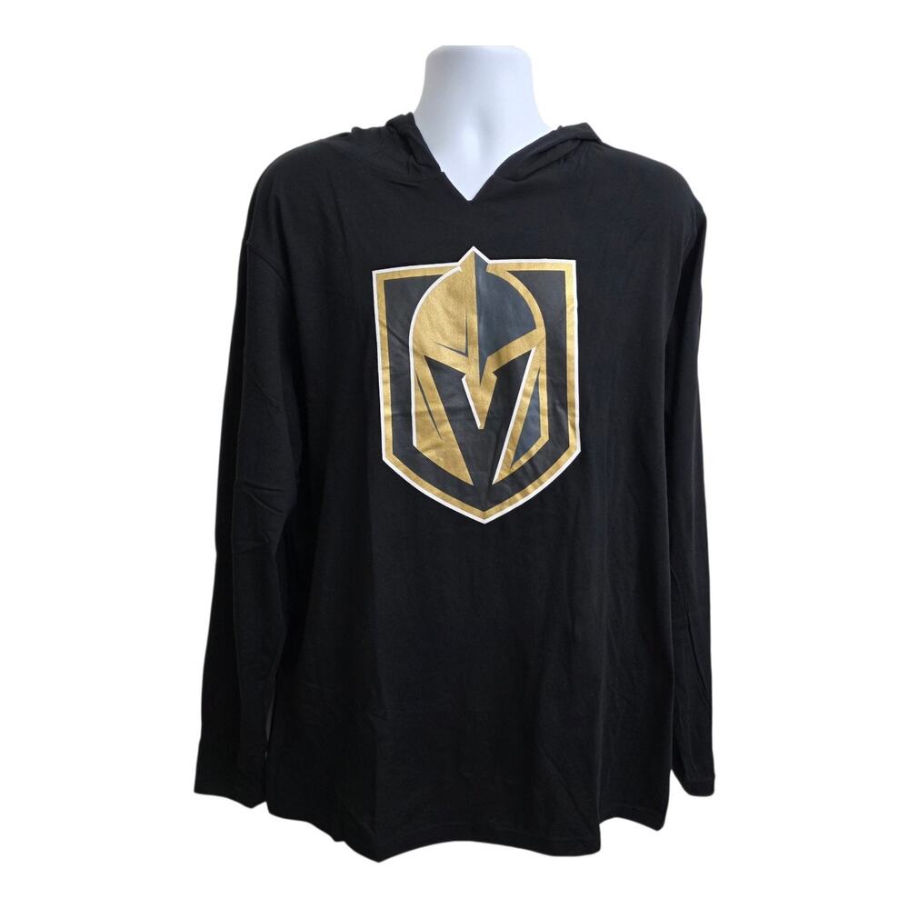 New Las Vegas Golden Knights Longe Sleeve Hockey T Shirt With Hood Large